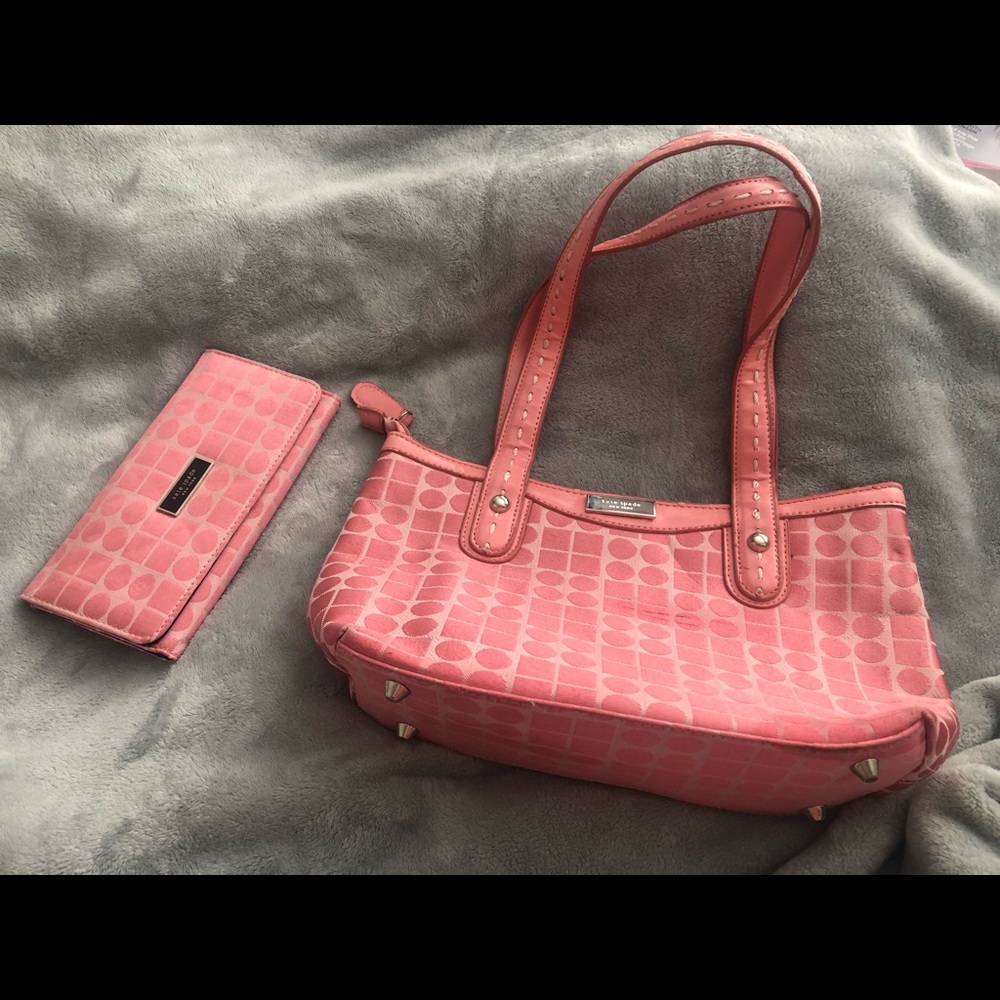 Kate Spade ~ Pink purse with matching wallet